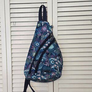 NWOT Sakroots On The Go Large Sling Backpack - Royal Blue Sea Turtle Anemone